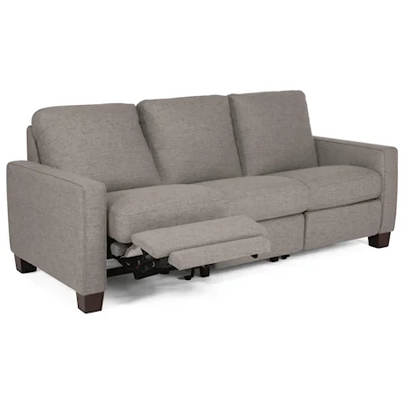 Casual Power Reclining Sofa with Track Arms